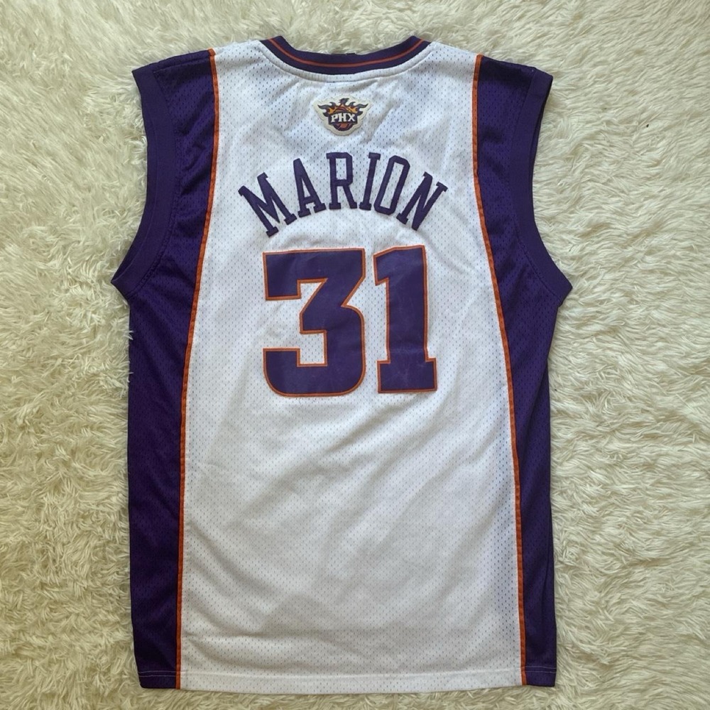 Adidas Phoenix Suns jersey Marion with purple and orange trim size L - Picture 2 of 6
